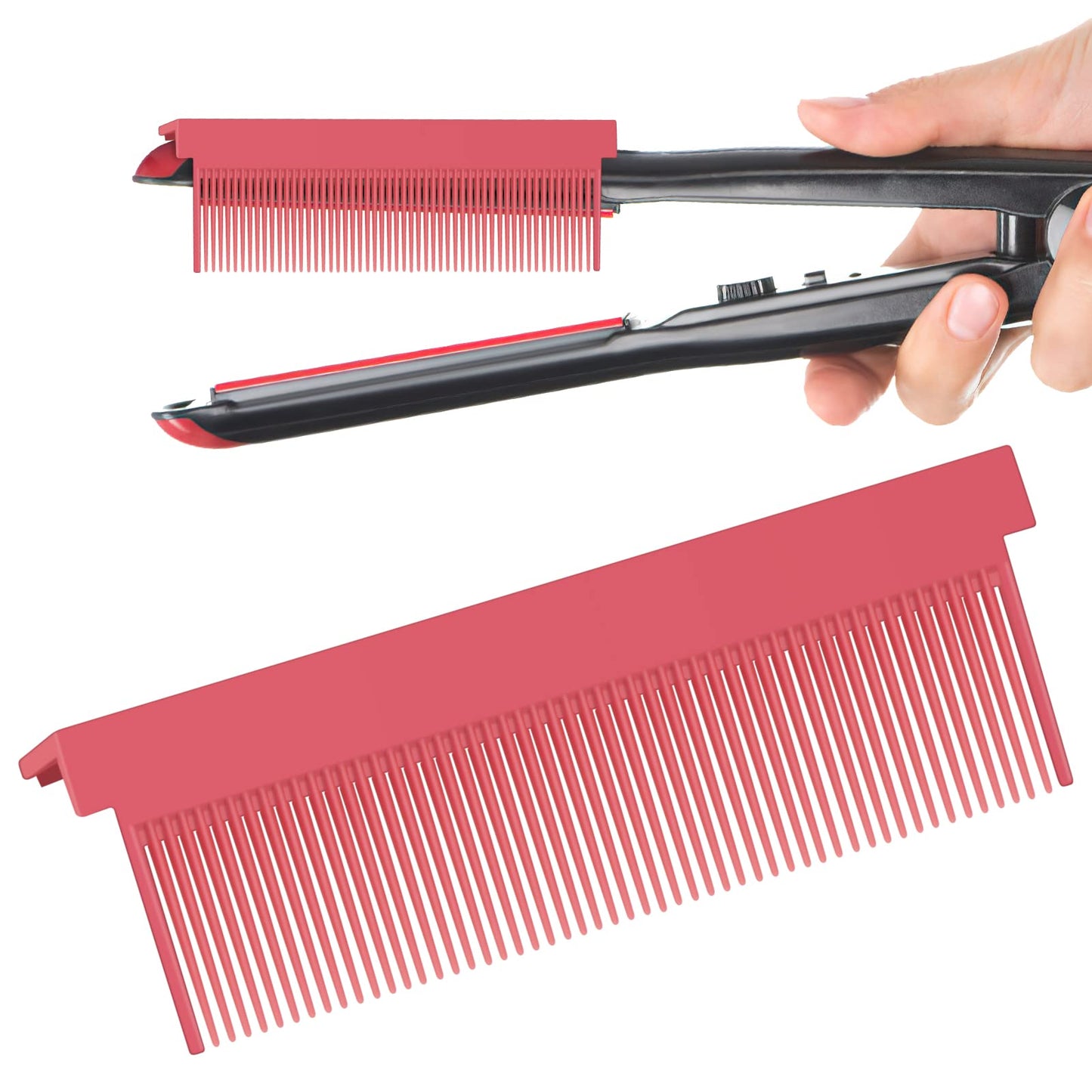 Flat iron comb attachment