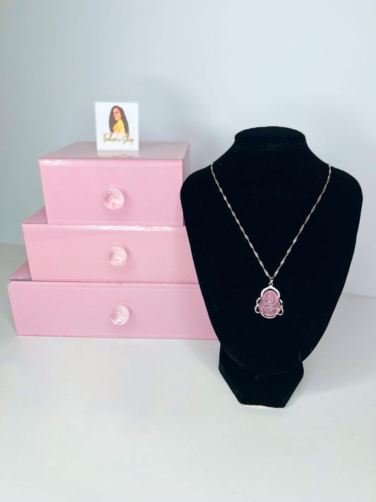 Buddha necklace(pink)