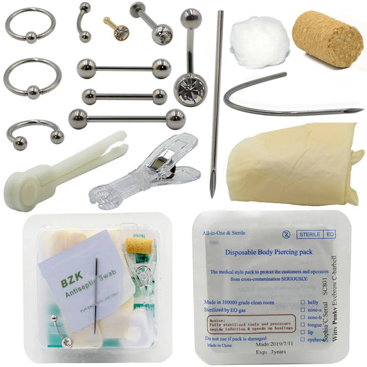 Disposable piercing kit